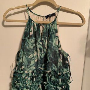 NEW KAARI BLUE Sleeveless Floral Lined Blouse